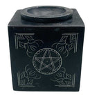 Oil Diffuser Square Soapstone Pentagram/オイル・ディフューザー：スクエア・ソープストーン・ペンタグラム