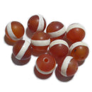 天珠（線珠天珠）丸玉10mm （天然石ビーズ）