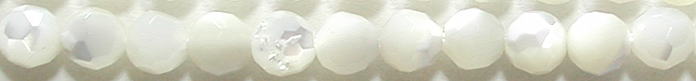 マザーオブパール（白）ミラーボール4mmB （天然石ビーズ）