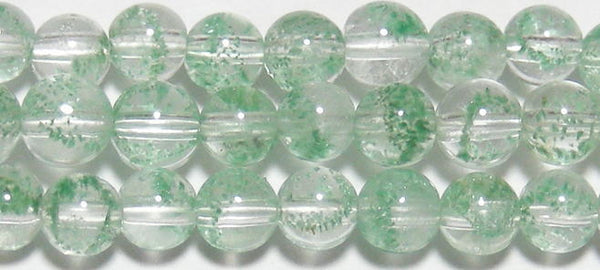 グリーンファントム水晶丸玉4mmAA （天然石ビーズ）