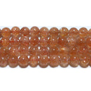 サンストーン丸玉4.5mmA （天然石ビーズ）