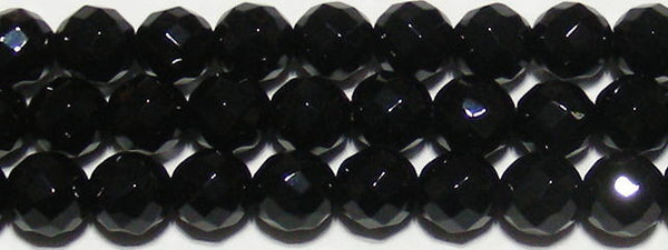 ブラックオニキスミラーボール6mmB （天然石ビーズ）