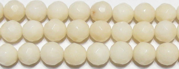 白さんごミラーボール6.5mmB （天然石ビーズ）