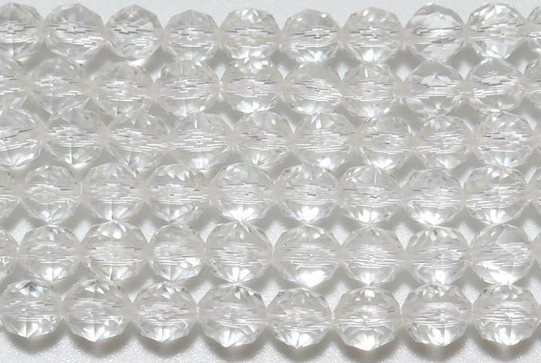 水晶84面スター宝石カット6mmA （天然石ビーズ）
