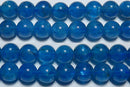 アパタイト丸玉6mm（ネオンブルーアパタイト）AA （天然石ビーズ）