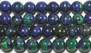 アズライトマラカイト丸玉6mmB （天然石ビーズ）