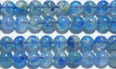 アズライトインクォーツ丸玉6mmAA （天然石ビーズ）