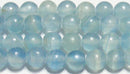 ブルーカルサイト丸玉6mmB （天然石ビーズ）