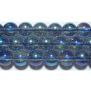 ブルーオーラ丸玉6mmA （天然石ビーズ）