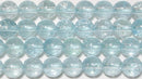 ブルートパーズ丸玉6mmB+ （天然石ビーズ）