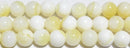 レモンマザーオブパール（沖縄県産）丸玉6mmA （天然石ビーズ）