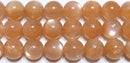 オレンジムーンストーン丸玉6mmAA （天然石ビーズ）