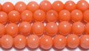 ピンクコーラル丸玉6mmB （天然石ビーズ）