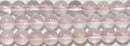 ピンクメタモルフォーゼス丸玉6mm（クリアタイプ）A （天然石ビーズ）