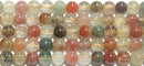 ルチルクォーツ（マルチカラー）丸玉6mmB （天然石ビーズ）
