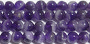 アメジスト丸玉6mm（ストライプ）B （天然石ビーズ）