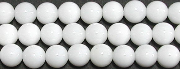 ホワイトオニキス丸玉6mmB （天然石ビーズ）