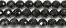 ブラックスピネルミラーボール7mmA （天然石ビーズ）