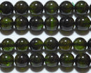 トルマリン(グリーン)丸玉7.5mm（ベルデライト）AA （天然石ビーズ）