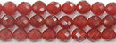 カーネリアンミラーボール8mmA- （天然石ビーズ）