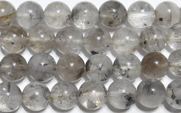 ハーキマーダイヤモンド丸玉8mmB （天然石ビーズ）