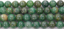 アフリカンジェイド丸玉8mmB- （天然石ビーズ）