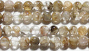 アゲート イン クォーツ丸玉7.5mmA （天然石ビーズ）