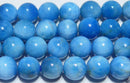 アパタイト丸玉8mm（モザンビーク産・スカイブルー）B （天然石ビーズ）