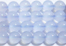 ブルーカルセドニー丸玉8mmAA （天然石ビーズ）