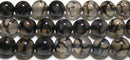 黒龍紋瑪瑙（ドラゴンアゲート）丸玉8mmB （天然石ビーズ）
