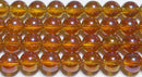 オレンジオーラ丸玉8mmAA （天然石ビーズ）
