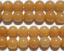 アゼツライト丸玉8mm（オレンジ）B （天然石ビーズ）