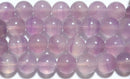 フローライト丸玉8mm（パープルピンク）A- （天然石ビーズ）