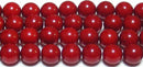 赤さんご丸玉8mmB （天然石ビーズ）