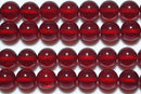 アンバー（琥珀）丸玉8mm（ルビーレッドアンバー）AA （天然石ビーズ）