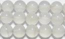 アラゴナイト丸玉8mm（ホワイトアラゴナイト）B （天然石ビーズ）