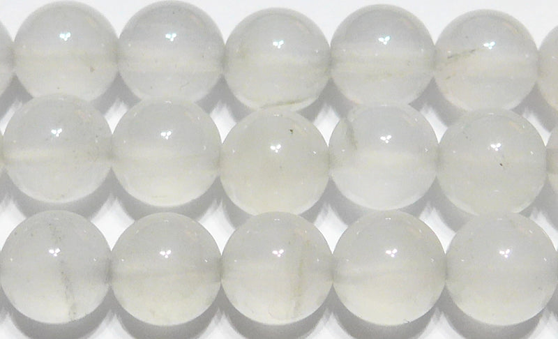 アラゴナイト丸玉8mm（ホワイトアラゴナイト）B （天然石ビーズ）