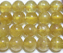 アパタイトキャッツアイ丸玉8mm（ゴールデンアパタイトキャッツアイ）B （天然石ビーズ）