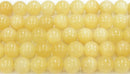 イエロージェイド丸玉8mmB （天然石ビーズ）