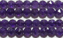 アメジストスターカット8mmB （天然石ビーズ）