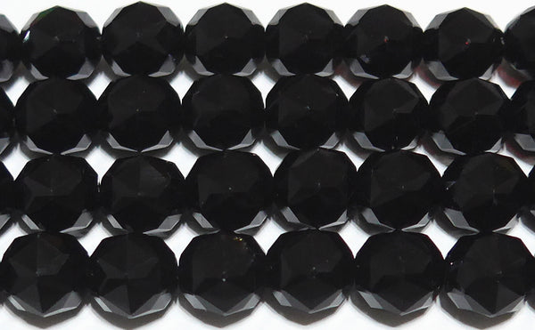 天然黒水晶（モリオン）スターカット8mmA （天然石ビーズ）