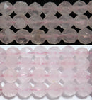 ローズクォーツスターカット（マダガスカル産）8mmA （天然石ビーズ）