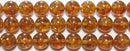 アンバー（琥珀）丸玉10mmB （天然石ビーズ）