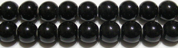 ラジオン丸玉10mm（黒）A （天然石ビーズ）