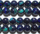 クリソコラ イン ラピスラズリ丸玉10mmA （天然石ビーズ）
