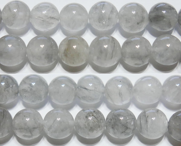 水晶丸玉10mm（愛知県産）B （天然石ビーズ）