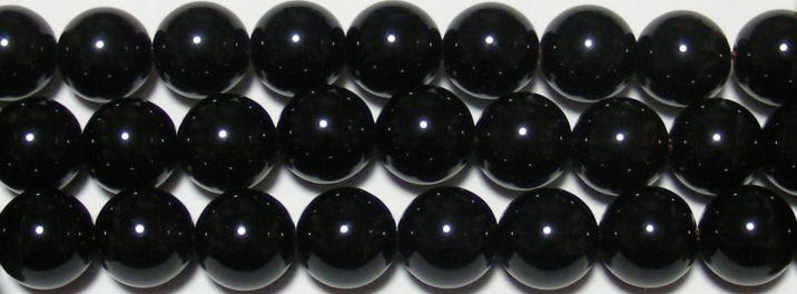 天然黒水晶（モリオン）丸玉10mmA （天然石ビーズ）