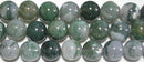 モスアゲート丸玉10mmB （天然石ビーズ）