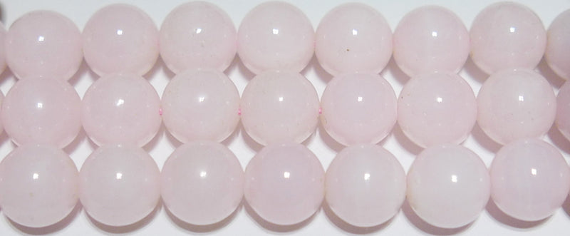 ピンクカルサイト丸玉10mmB （天然石ビーズ）
