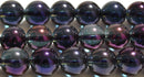 パープルオーラ丸玉10mmA （天然石ビーズ）